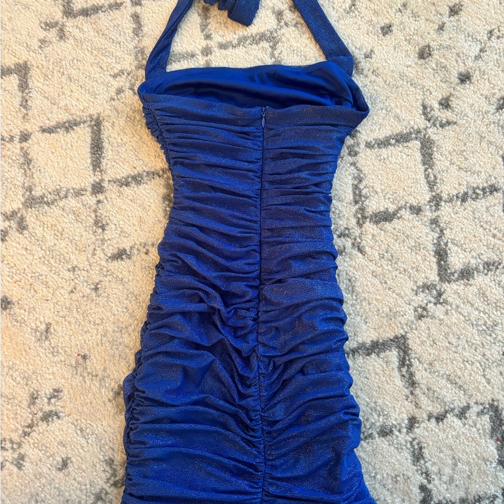 Mesh Ruched Bodycon Dress - Picture 4 of 5